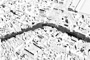 @ *Canal St-Martin*, encre sur papier, 2017