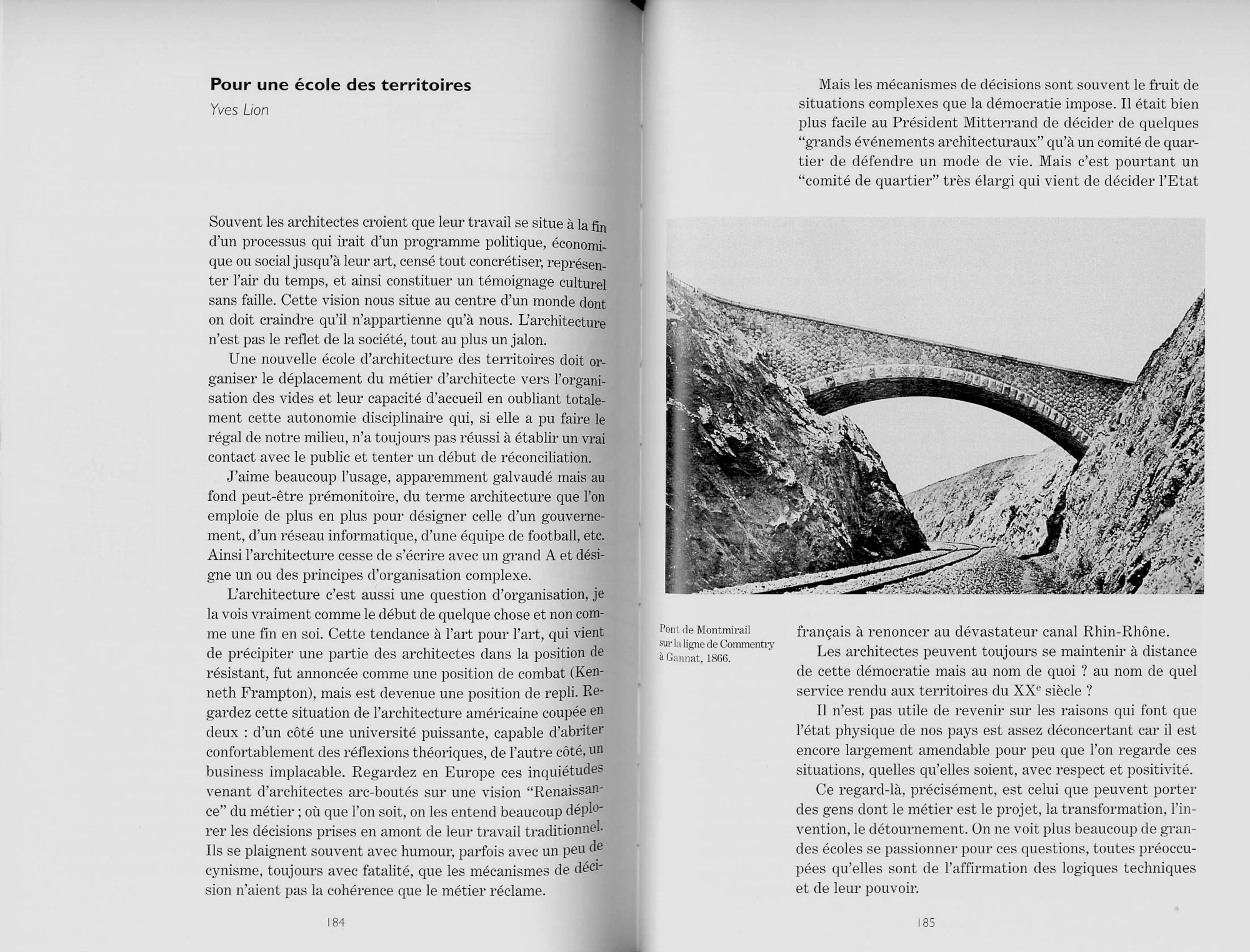 *Pour une &eacute;cole de tendance, M&eacute;langes offerts &agrave; Lugi Snozzi*, Presses Polytechniques et Universitaires Romandes